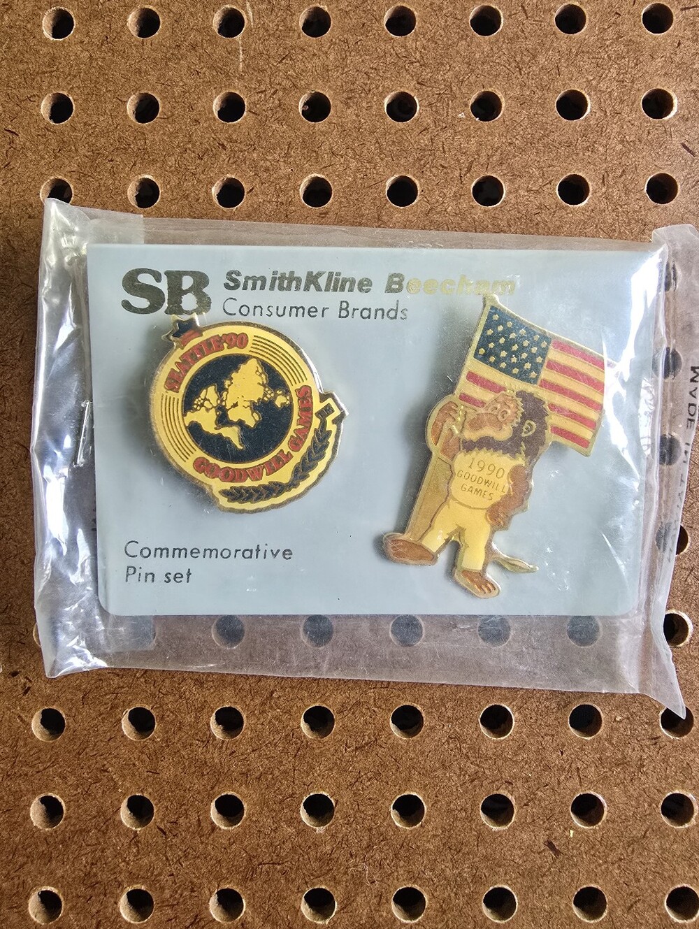 Vintage 1990 Seattle Goodwill Games Enamel Metal Commemorative Pin Set NEW